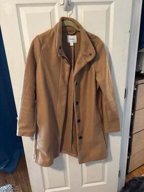 Old Navy Soft-Brushed Funnel-Neck Coat for Women